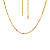 22K Gold South Indian Style Handmade Chain
